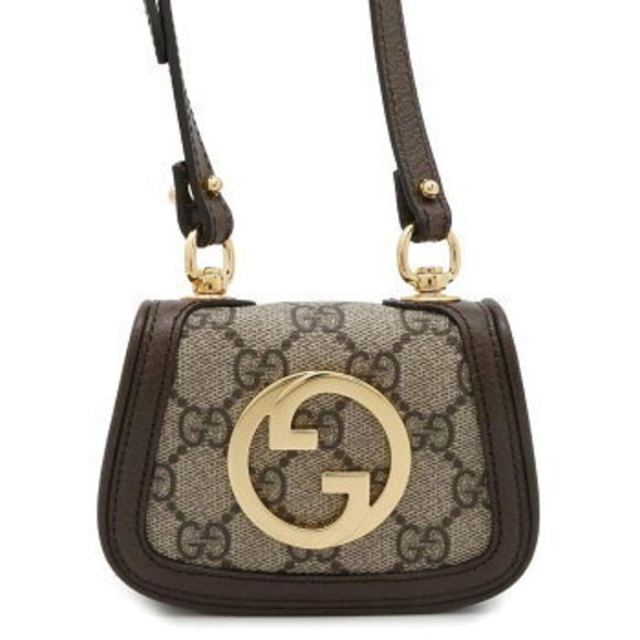 Gucci Shoulder Bag Wallet GG Supreme Blondie Card Case - Picture 1 of 8